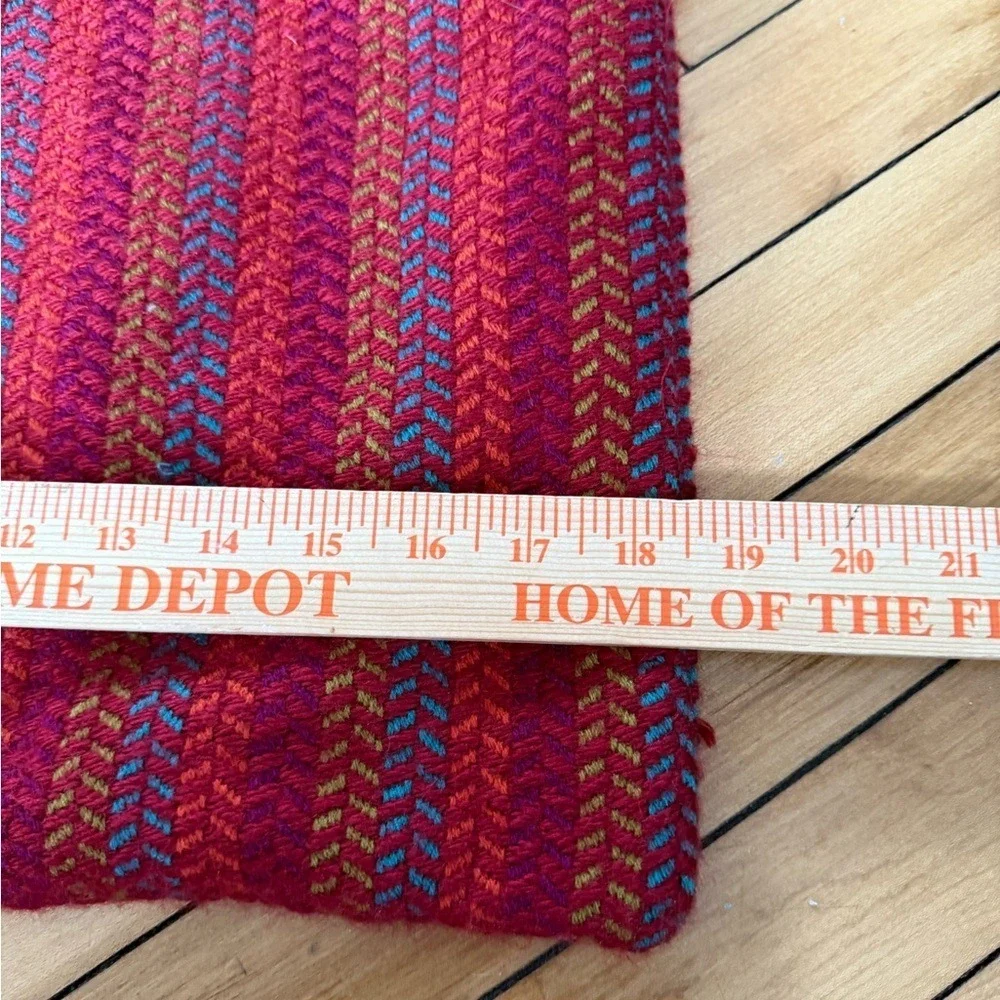 Crate & Barrel Quinn‎ pillow set red stripes